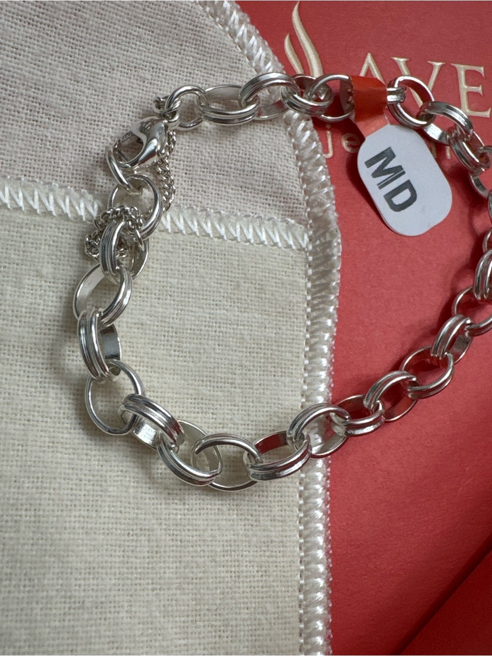 James Avery Sterling Silver Channel Link Cable Charm Bracelet NEW - Picture 2 of 4
